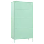 Armoire métallique moderne avec étagères réglables - Menthe (89,9 cm x 50 cm x 180,1 cm)