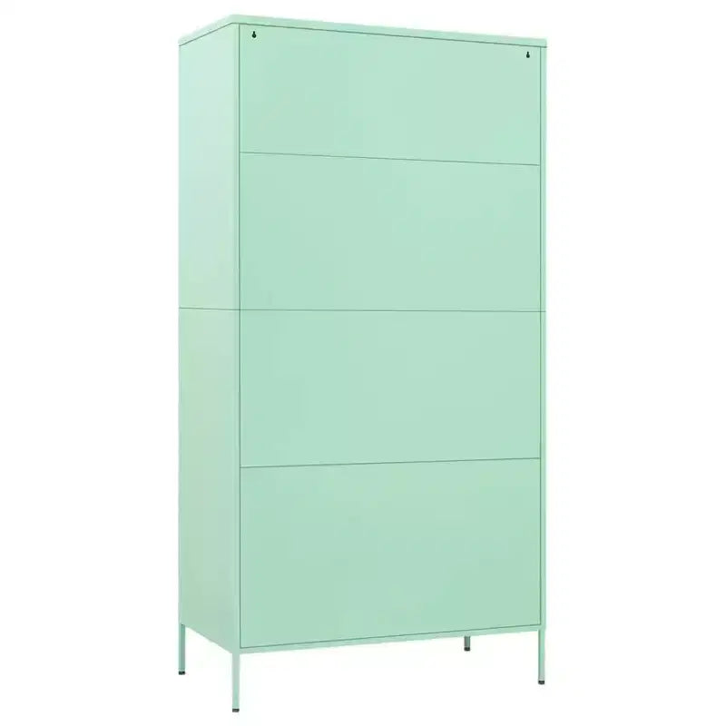 Modern Steel Wardrobe with Adjustable Shelves - Mint (35.4" x 19.7" x 70.9")