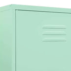 Armoire métallique moderne avec étagères réglables - Menthe (89,9 cm x 50 cm x 180,1 cm)