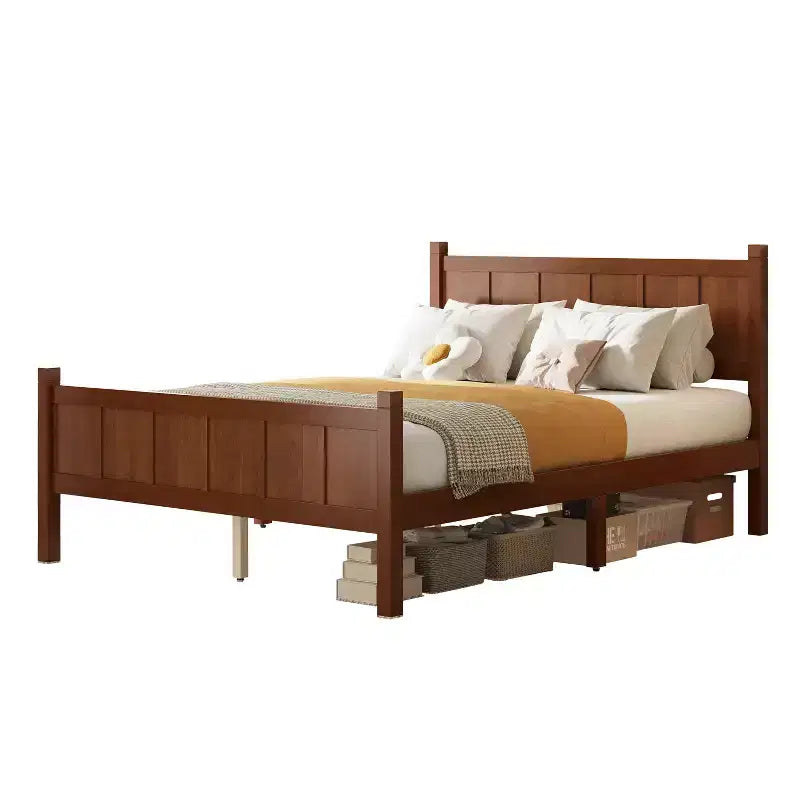 Twin Size Flat Panel Bed with Headboard & Footboard