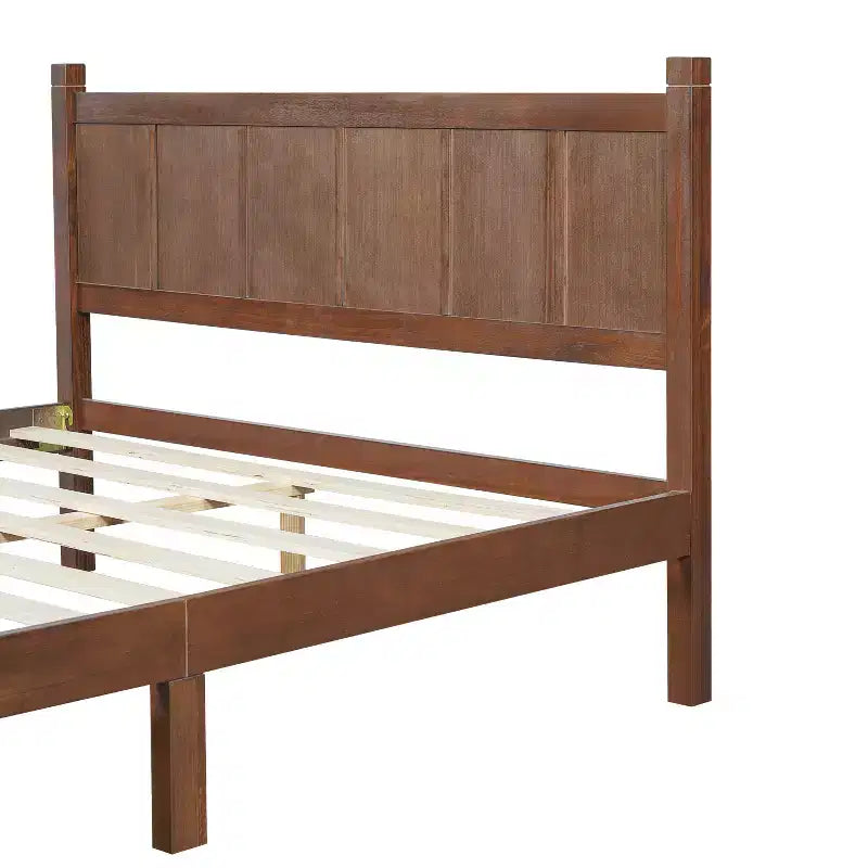 Twin Size Flat Panel Bed with Headboard & Footboard