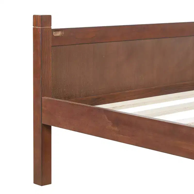 Twin Size Flat Panel Bed with Headboard & Footboard