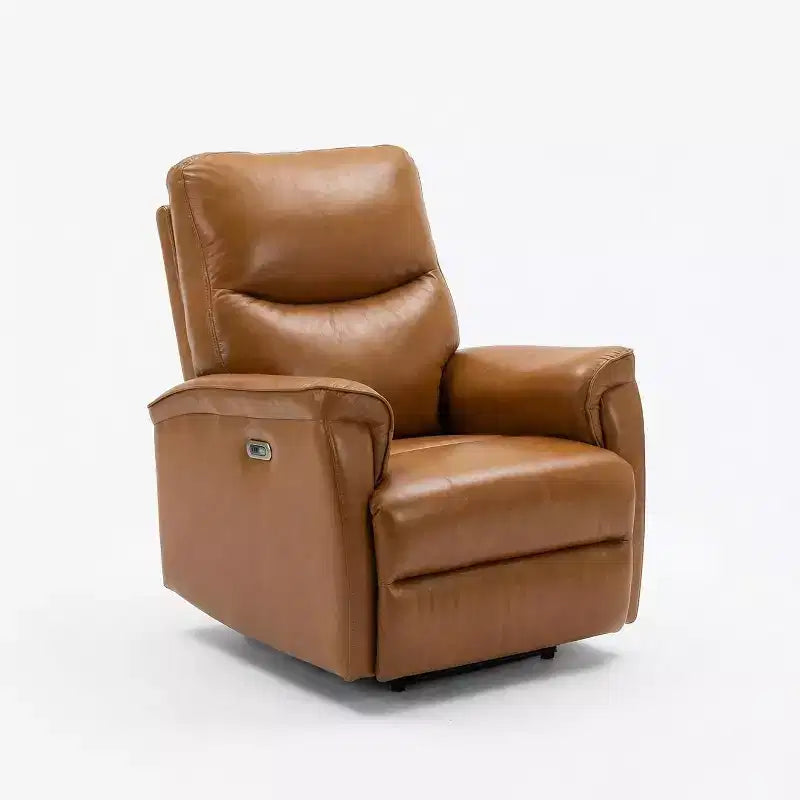 Power Recliner Chair with 270° Swivel - Wide PU Leather Seat