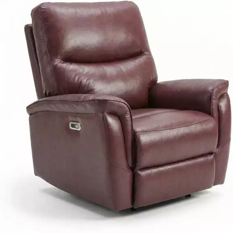 Power Recliner Chair with 270° Swivel - Wide PU Leather Seat