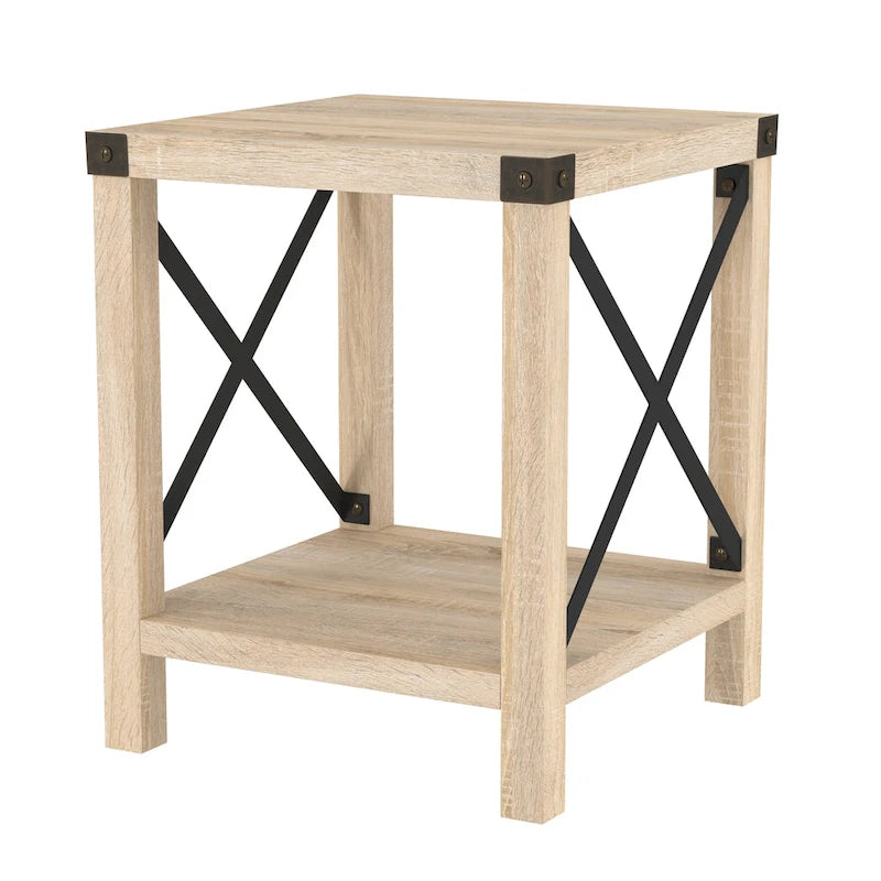Table d'appoint Middlebrook Kujawa 18 pouces avec pieds en X
