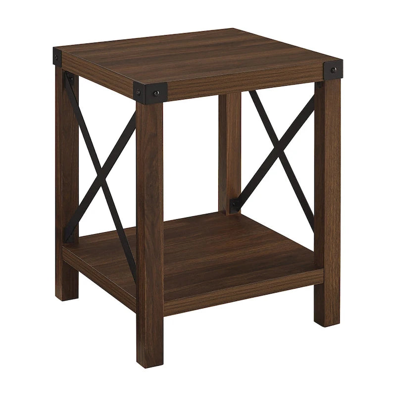 Table d'appoint Middlebrook Kujawa 18 pouces avec pieds en X