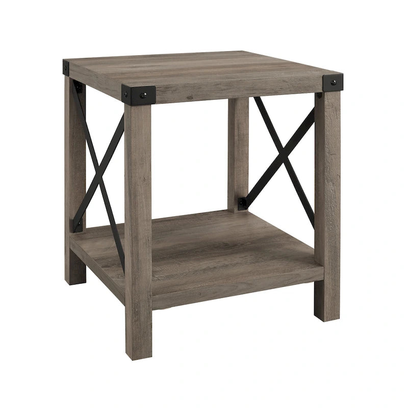 Table d'appoint Middlebrook Kujawa 18 pouces avec pieds en X