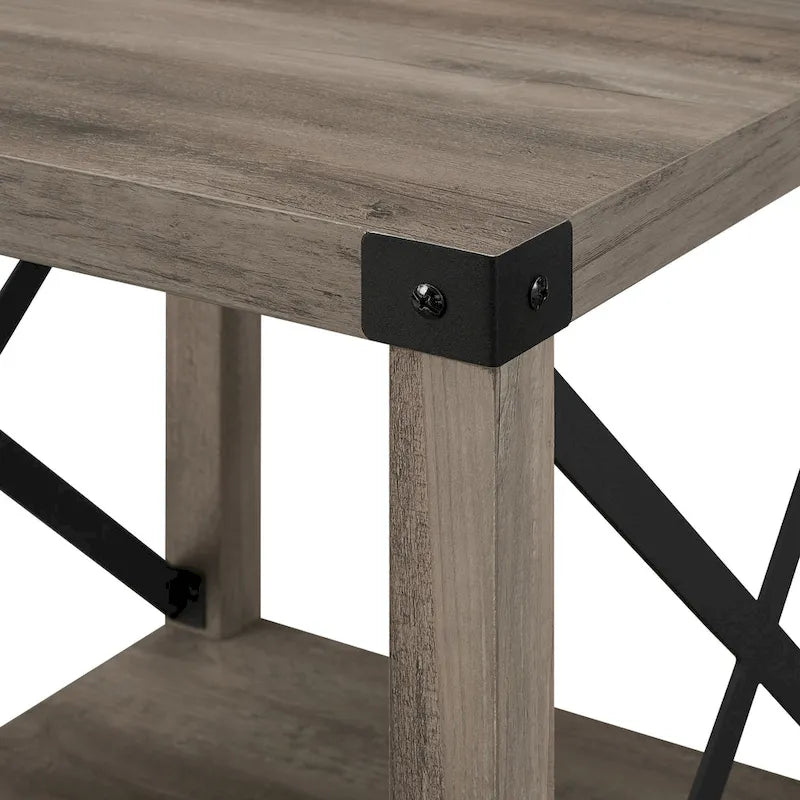 Table d'appoint Middlebrook Kujawa 18 pouces avec pieds en X