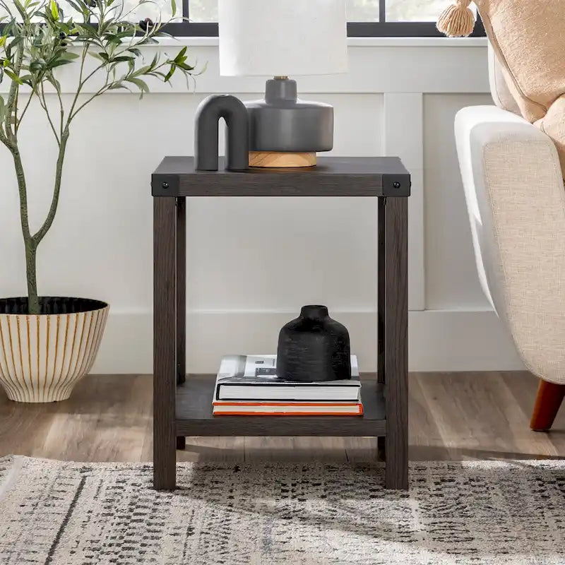 Table d'appoint Middlebrook Kujawa 18 pouces avec pieds en X