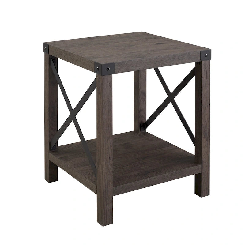 Table d'appoint Middlebrook Kujawa 18 pouces avec pieds en X