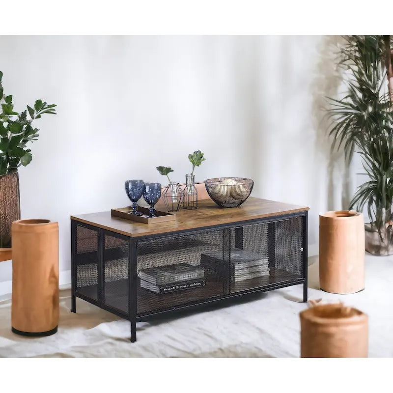 Table basse en chêne antique