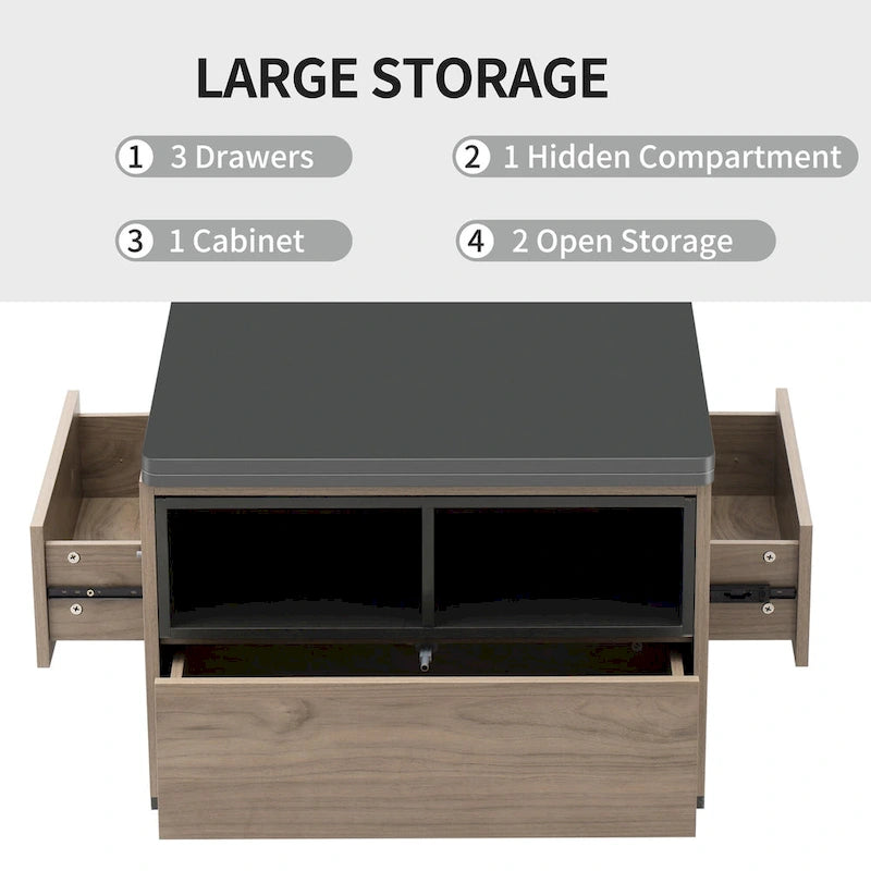 Table basse relevable moderne