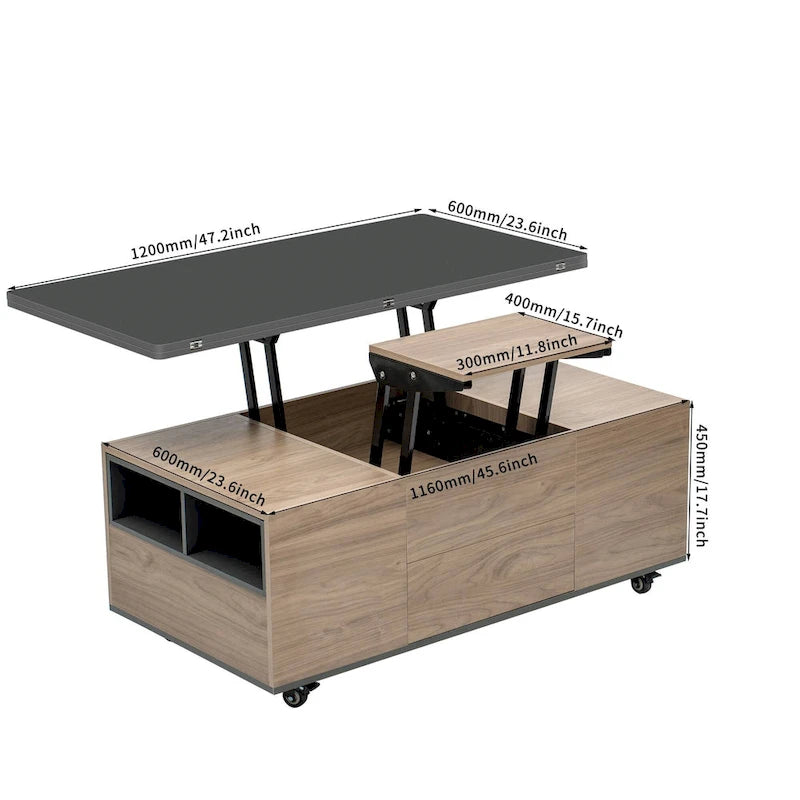 Table basse relevable moderne