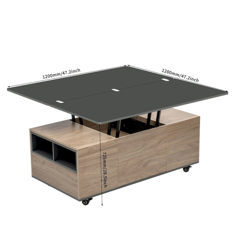 Table basse relevable moderne