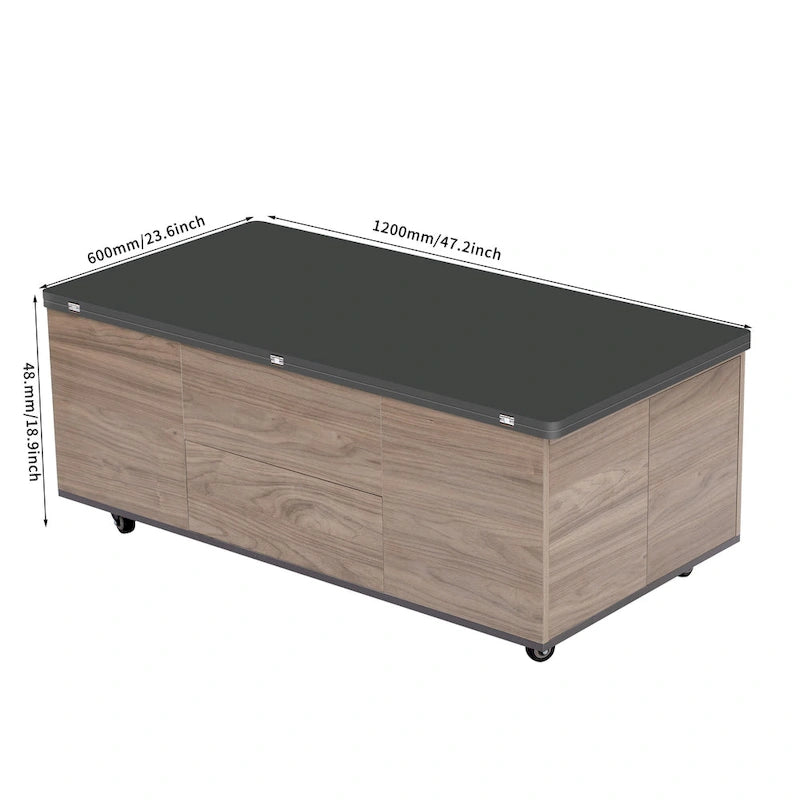 Table basse relevable moderne