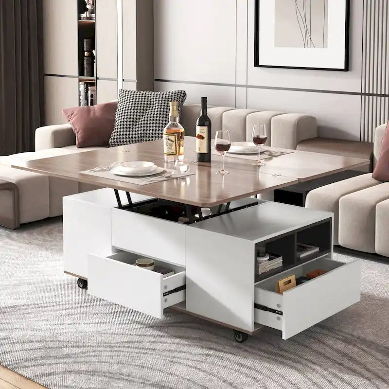 Table basse relevable moderne