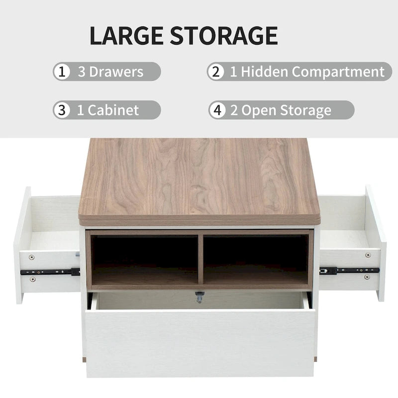 Table basse relevable moderne