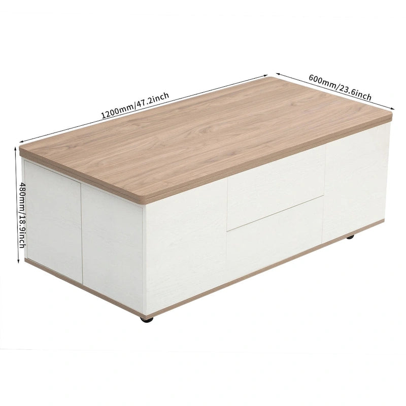 Table basse relevable moderne