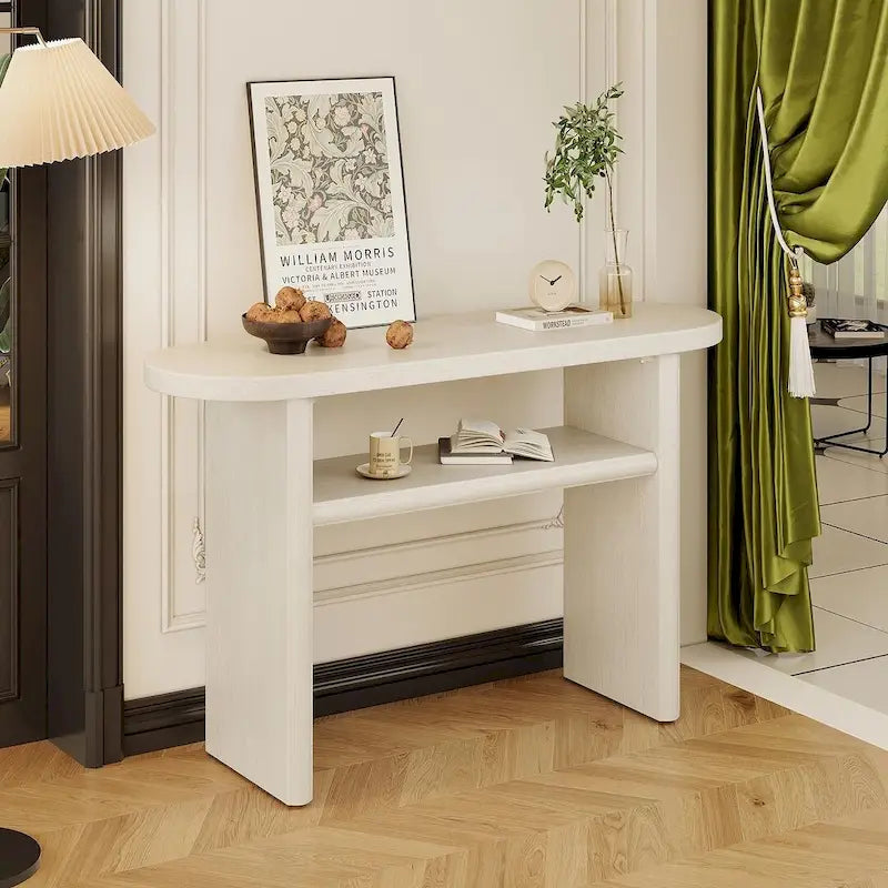 47.80 Table console en bois moderne avec étagère