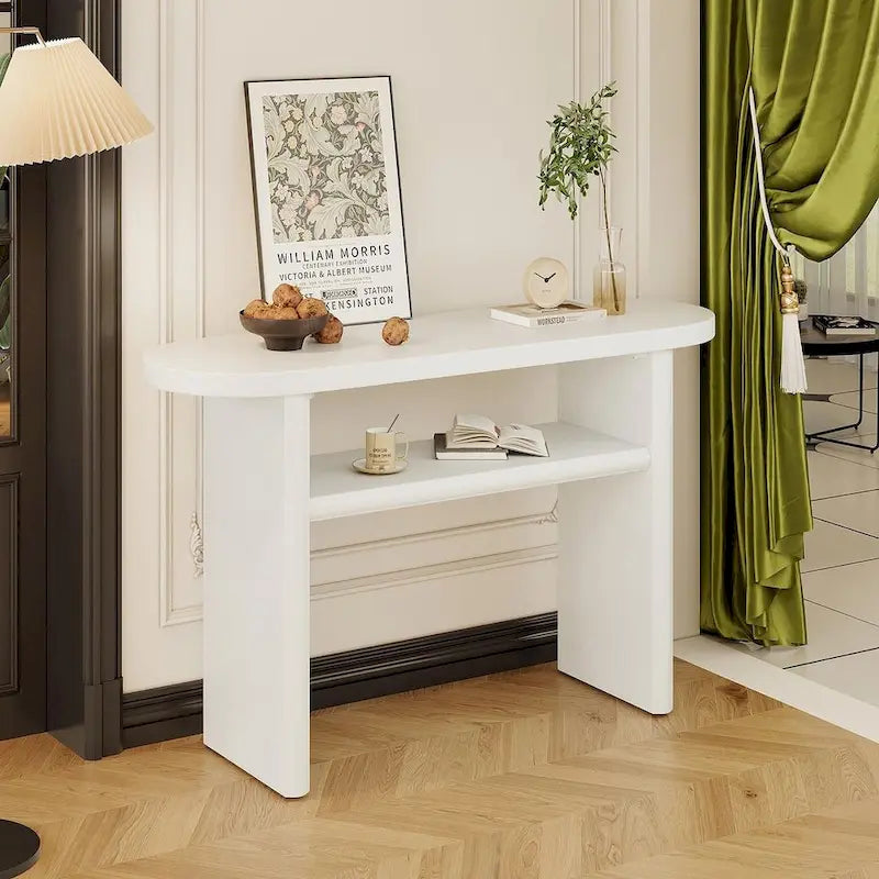 47.80 Table console en bois moderne avec étagère