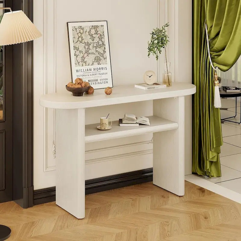 47.80 Table console en bois moderne avec étagère