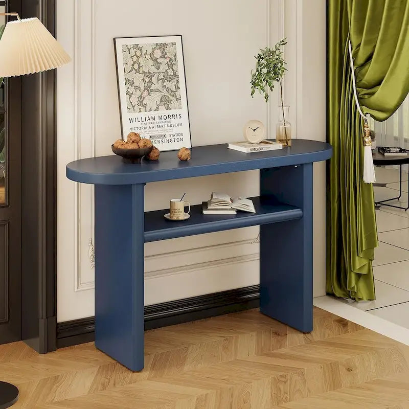 47.80 Table console en bois moderne avec étagère