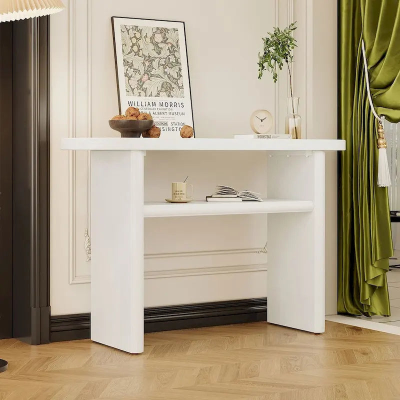 47.80 Table console en bois moderne avec étagère