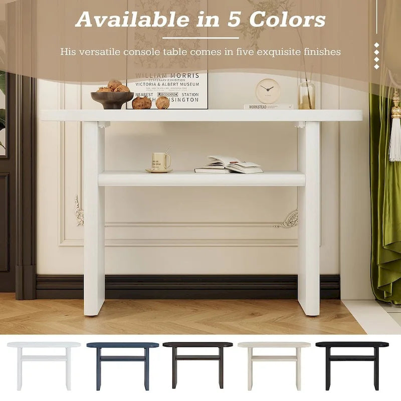 47.80 Table console en bois moderne avec étagère