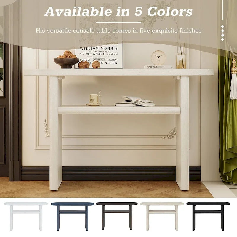 47.80 Table console en bois moderne avec étagère