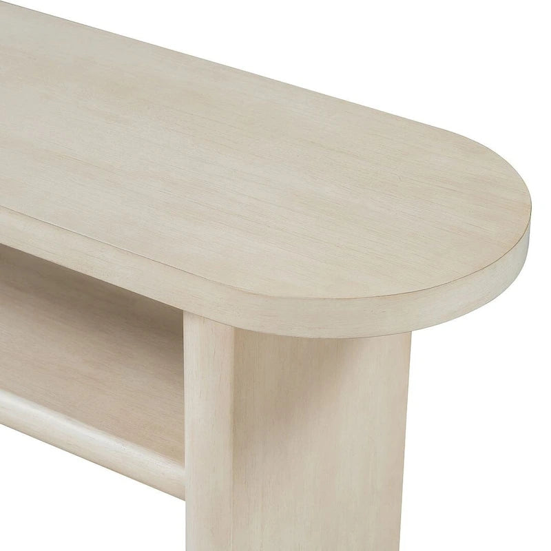 47.80 Table console en bois moderne avec étagère