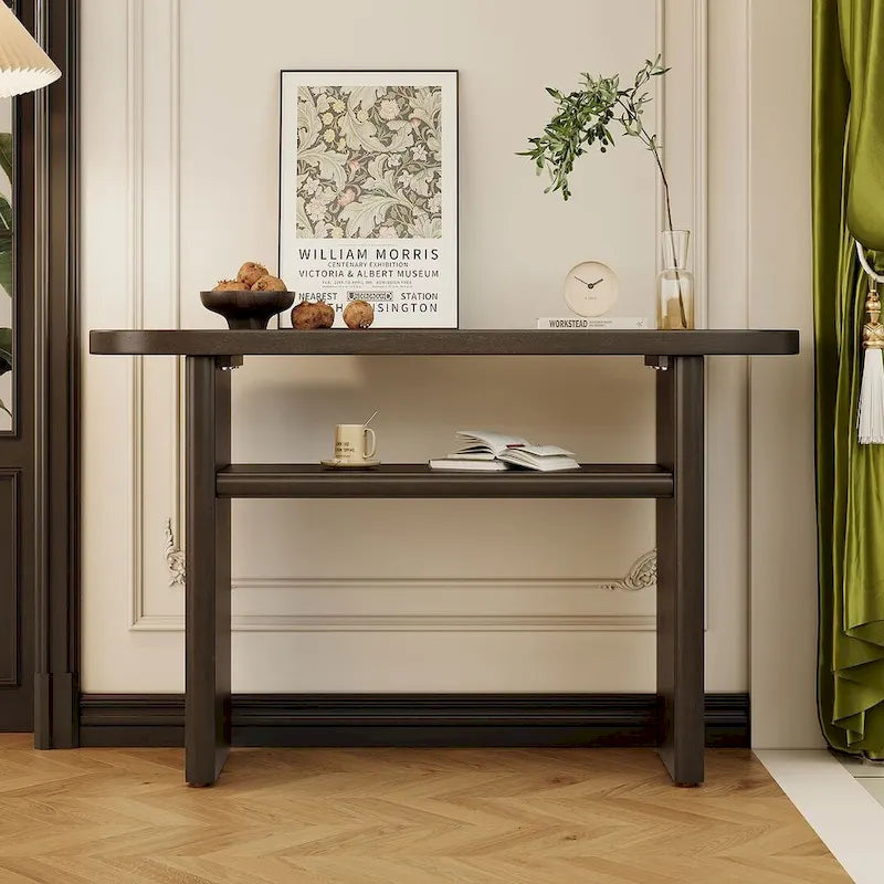 47.80 Table console en bois moderne avec étagère