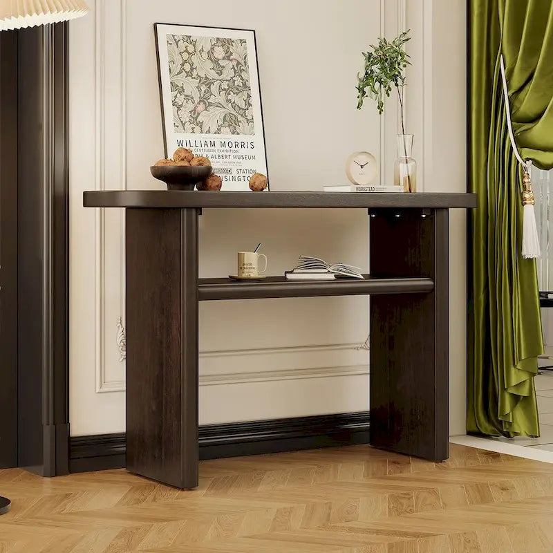 47.80 Table console en bois moderne avec étagère