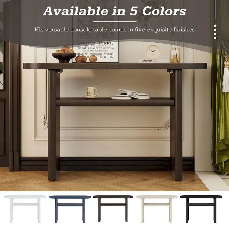 47.80 Table console en bois moderne avec étagère