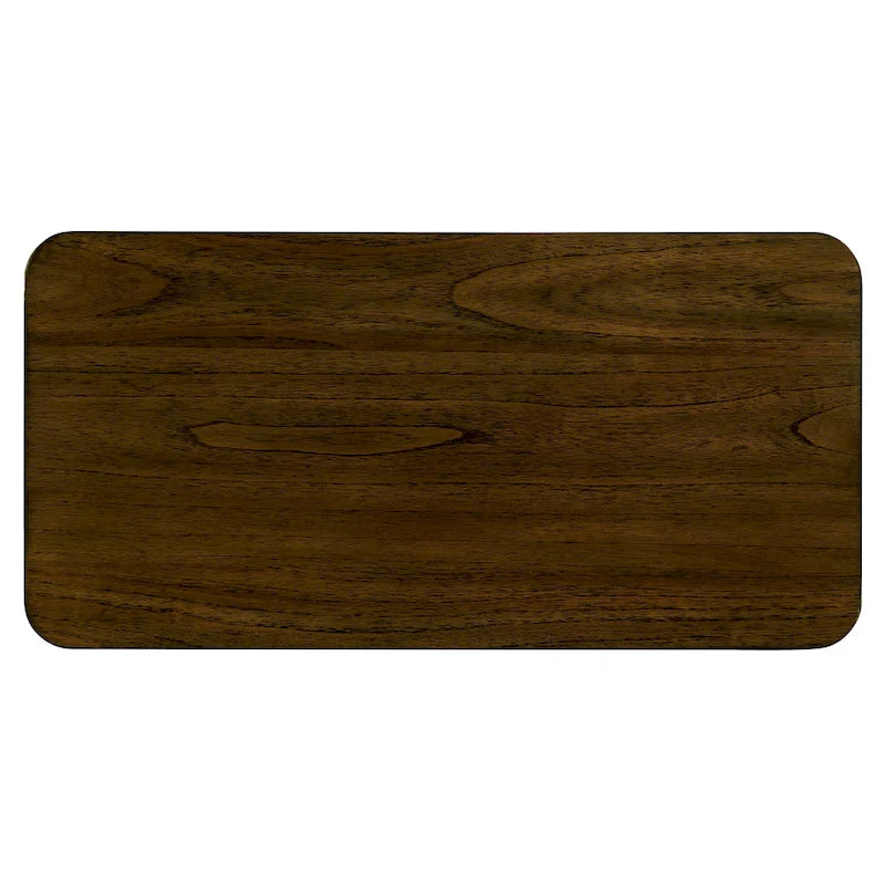 Table d'appoint de ferme rectangulaire de 25 pouces avec étagère de rangement, table d'appoint de canapé avec pieds en bois massif pour salon, chambre, bureau