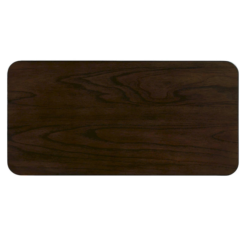 Table d'appoint de ferme rectangulaire de 25 pouces avec étagère de rangement, table d'appoint de canapé avec pieds en bois massif pour salon, chambre, bureau