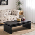 Table basse moderne en bois noir