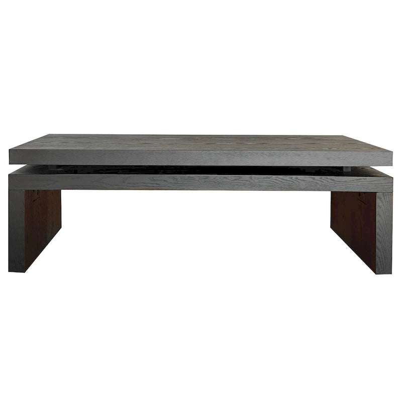 Table basse moderne en bois noir