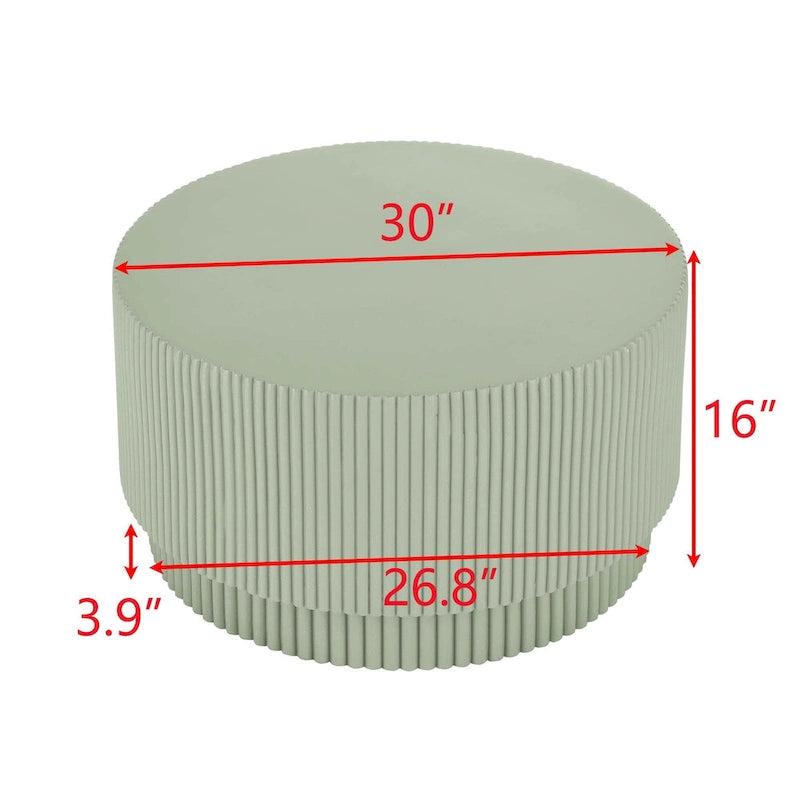 Table Basse H-Barrel de 40 cm, Style Nordique, Design Simple, Adaptée à Une Utilisation Intérieure Et Extérieure, Matériau Oxyde De Magnésium