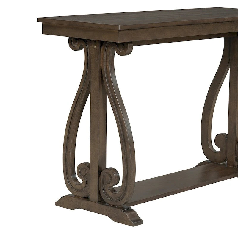 Console rustique vintage de 48 pouces, table d'entrée de style ferme