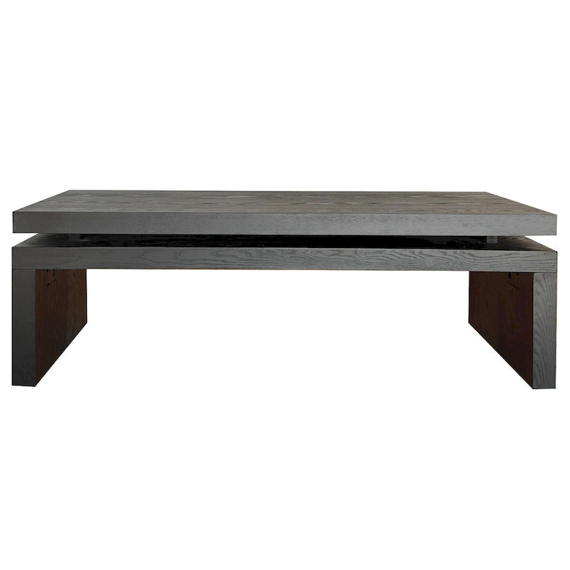 Table basse moderne, table basse en bois, table basse rectangulaire pour salon, 120,9 cm L x 60 cm l x 41,4 cm H