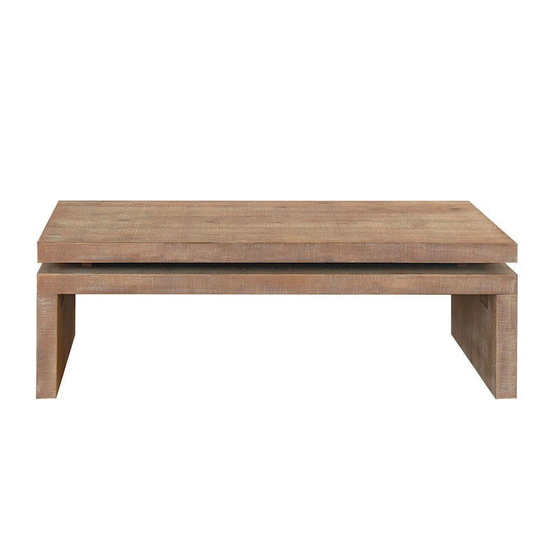 Table basse moderne, table basse en bois, table basse rectangulaire pour salon, 120,9 cm L x 60 cm l x 41,4 cm H