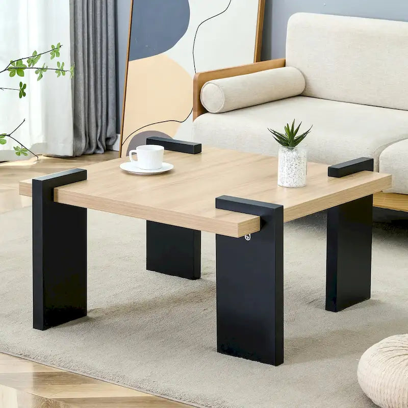 Table basse moderne en MDF, durable et élégante, mobilier de salon