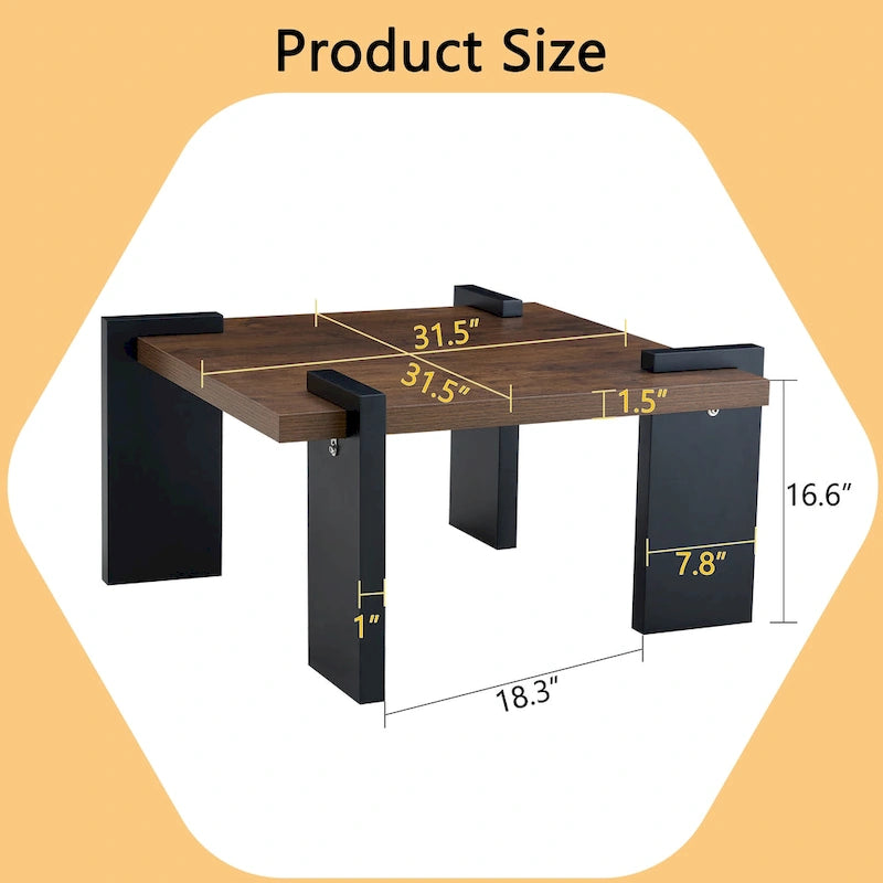 Table basse moderne en MDF, durable et élégante, mobilier de salon