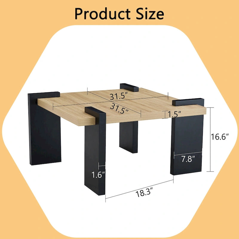 Table basse moderne en MDF, durable et élégante, mobilier de salon