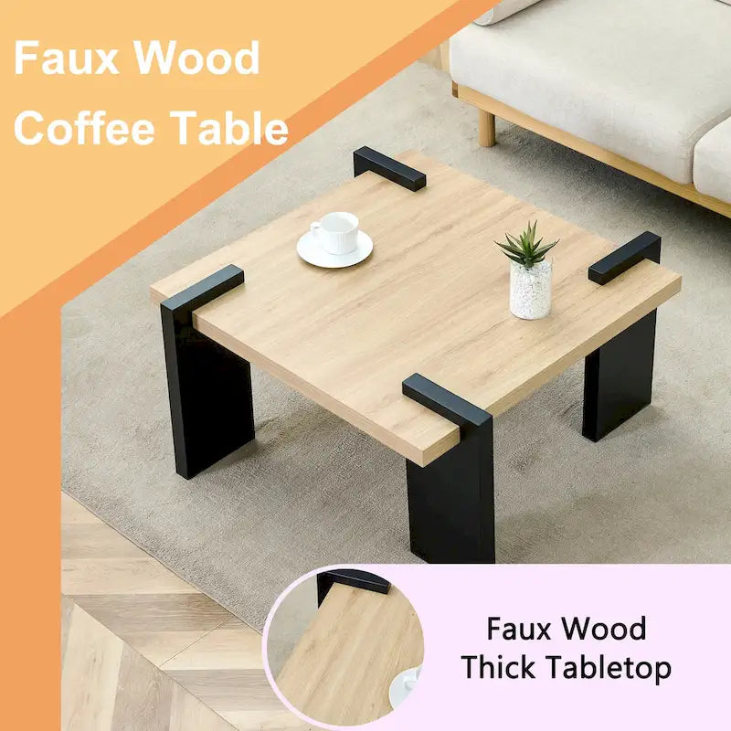 Table basse moderne en MDF, durable et élégante, mobilier de salon