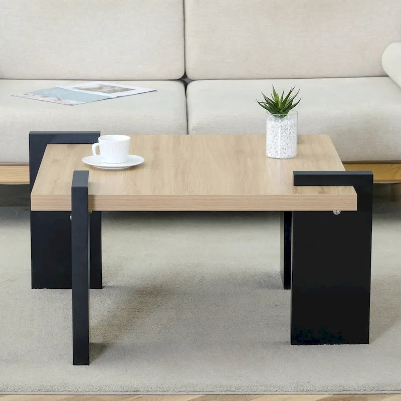 Table basse moderne en MDF, durable et élégante, mobilier de salon