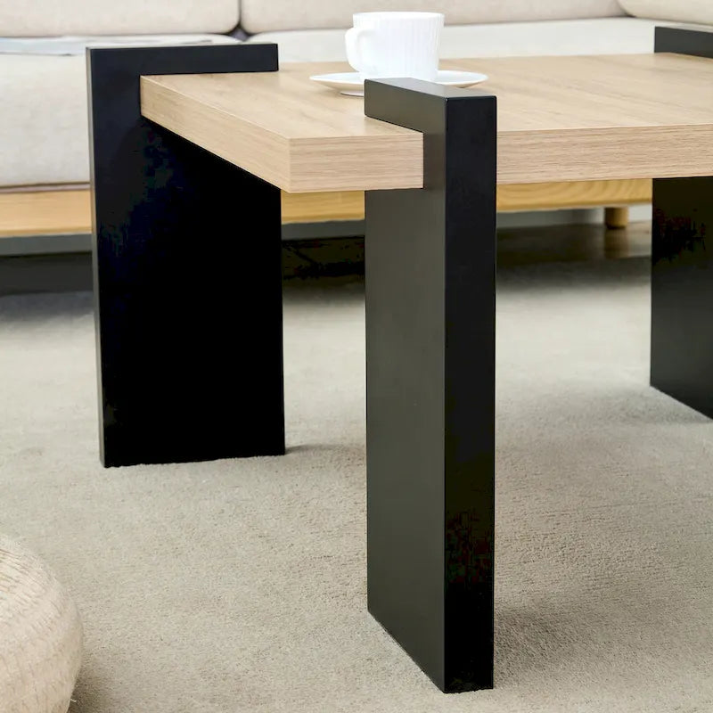 Table basse moderne en MDF, durable et élégante, mobilier de salon