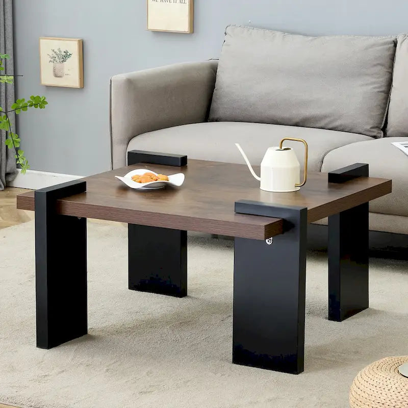 Table basse moderne en MDF, durable et élégante, mobilier de salon