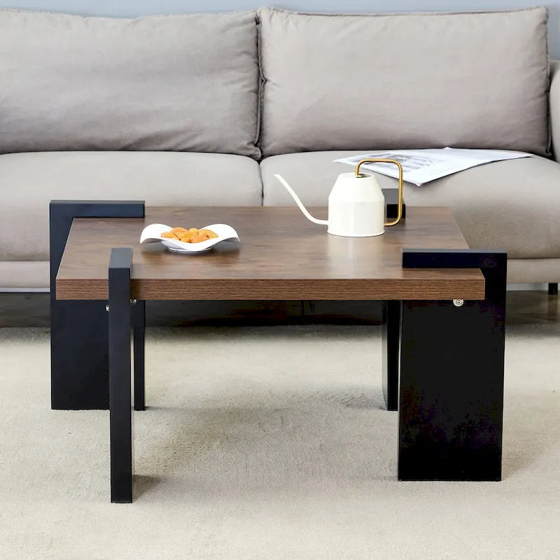 Table basse moderne en MDF, durable et élégante, mobilier de salon
