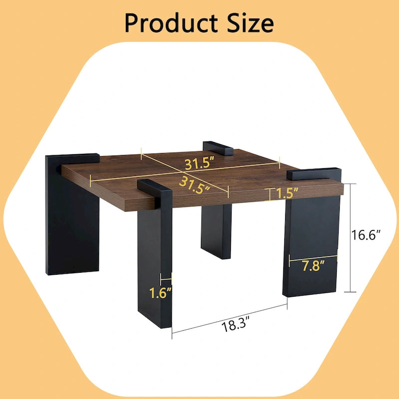 Table basse moderne en MDF, durable et élégante, mobilier de salon